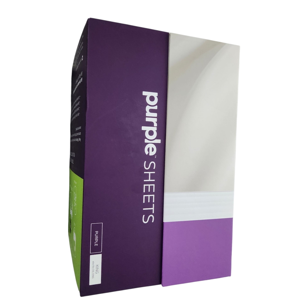 NIB Purple Mattress Brand - KING/CALI KING SOFTSTRETCH SHEET SET (BAMBOO) - Picture 5 of 17